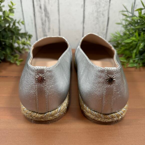Stuart Weitzman Women's Silver Espadrilles Size 9.5 - Picture 5 of 10